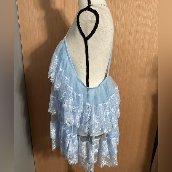 Free People Intimately Party Please Ruffle Tunic, Size Large (v) - Picture 4 of 9